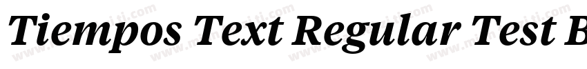 Tiempos Text Regular Test Bold字体转换
